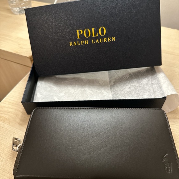 New 🎄Polo Ralph Lauren brown  Wallet - Picture 8 of 8